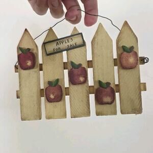 Vintage Small "Apples For Sale" Decor Farmhouse Country Fall Decor
